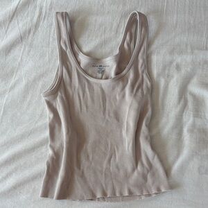Brandy Melville Ribbed Tank Top - Cream